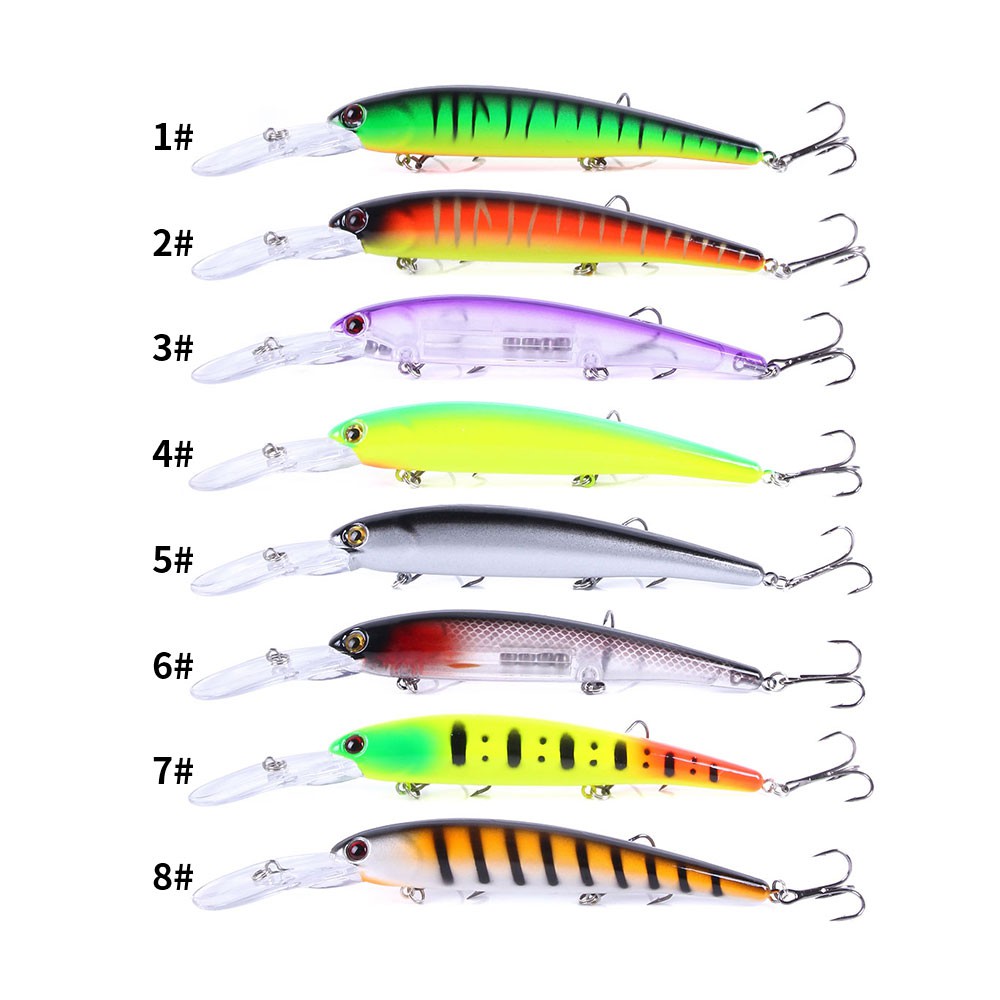 HENGJIA 1PCS Mồi Câu Hình Cá 3d 16.5cm / 21g Chất Lượng Cao