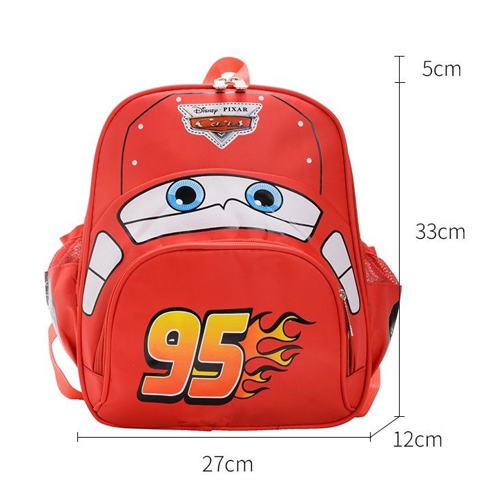 Balo trẻ em in hình oto 3D cho bé mẫu giáo - BALO-519