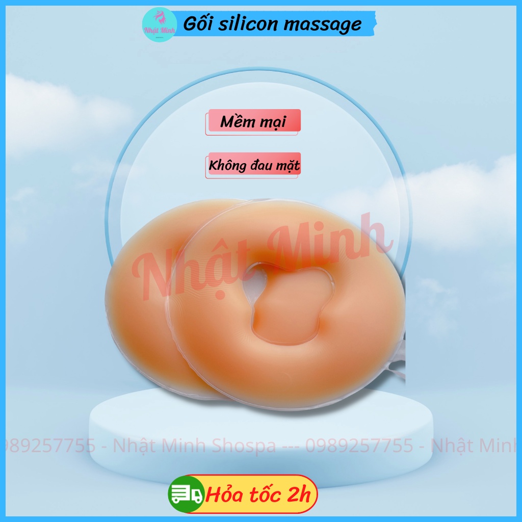 Gối úp mặt silicon để massage