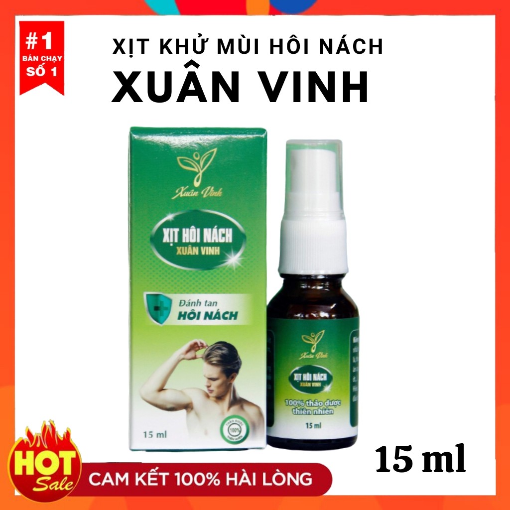 Xịt Khử Mùi Hôi Nách Xuân Vinh ❤ Đặc Trị Hôi Nách, Thâm Nách ❤ Dung Tích 15ml | BigBuy360 - bigbuy360.vn