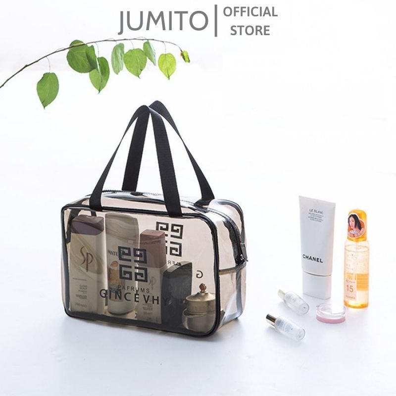 Set 3 túi trong suốt chống nước đựng đồ mỹ phẩm tiện dụng khi đi du lịch JUMITO SF338