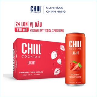 Voucher 200kthùng 24 lon chill cocktail vị dâu 330ml lon - ảnh sản phẩm 1