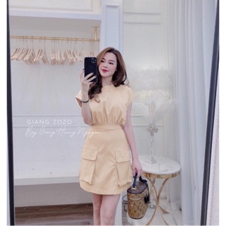 VÁY TAY DƠI CÓ TÚI( CHẤT CÁT HÀN LOẠI 1 SIÊU ĐẸP . Cam kết  KHÔNg BÁN HÀNG LOẠI 2)