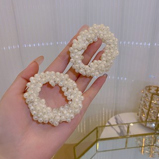 Dây Buộc Tóc Co Dãn Full Ngọc Trai Thời Trang Xinh Xắn Tiểu Thư