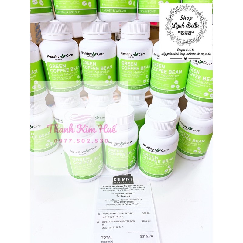 Healthy care Green Coffee Bean hỗ trợ giảm cân