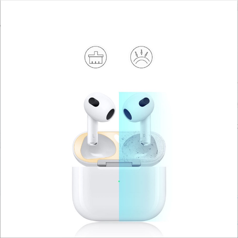 Skin Miếng Dán Kim Loại Bảo Vệ Hộp sạc Tai Nghe Bluetooth Airpod khả năng Chống Bụi Bẩn Dập Hình