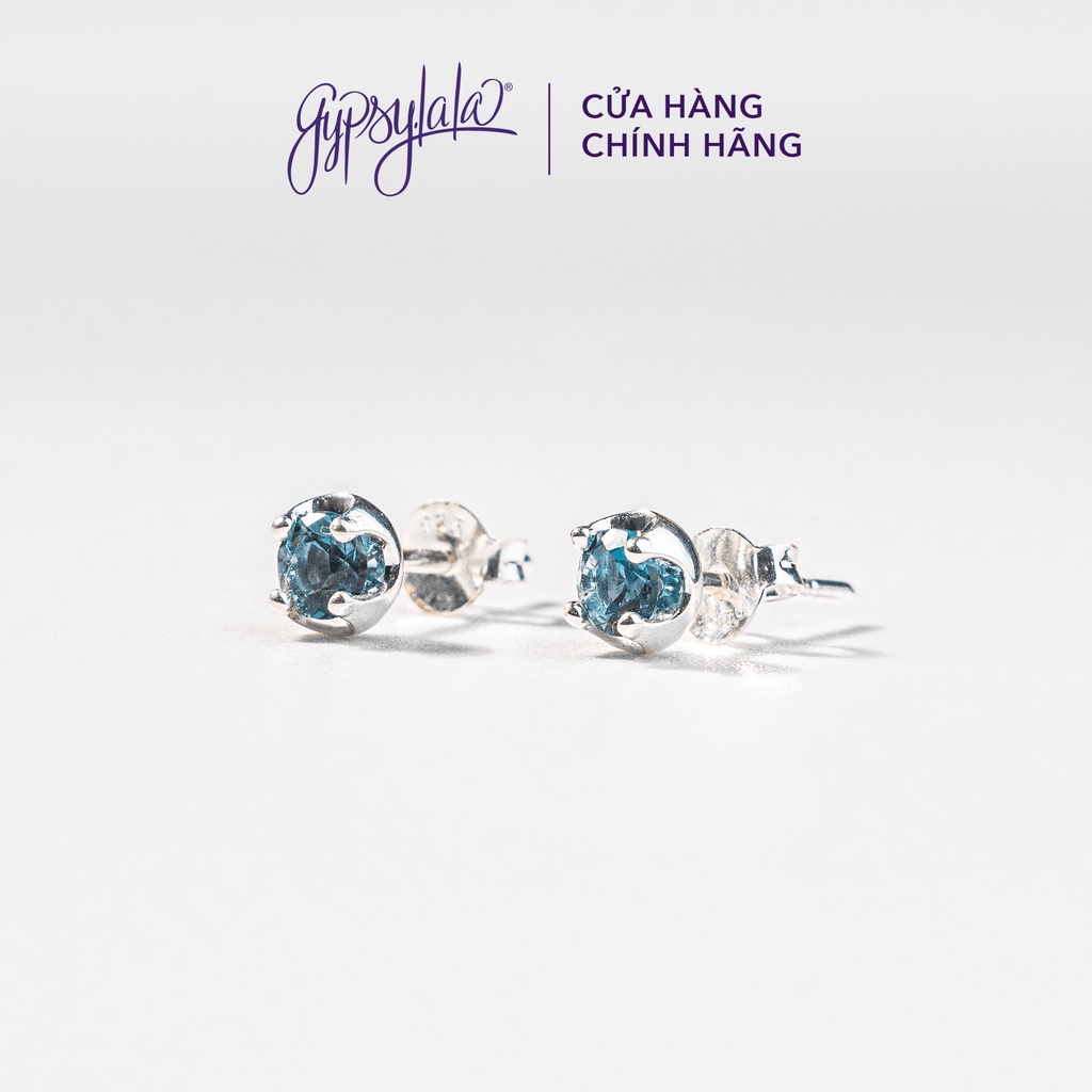 Bông Tai Đơn Giản Đá Topaz Thiên Nhiên Tình Yêu Và Hy Vọng SP001323 Gypsy.lala