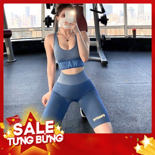 -HÀNG NHẬP KHẨU Set bộ quần áo bra WACTIVE quần đùi lưng cao tập gym nữ siêu hot LLN10 Liên hệ mua hàng 084.209.1989