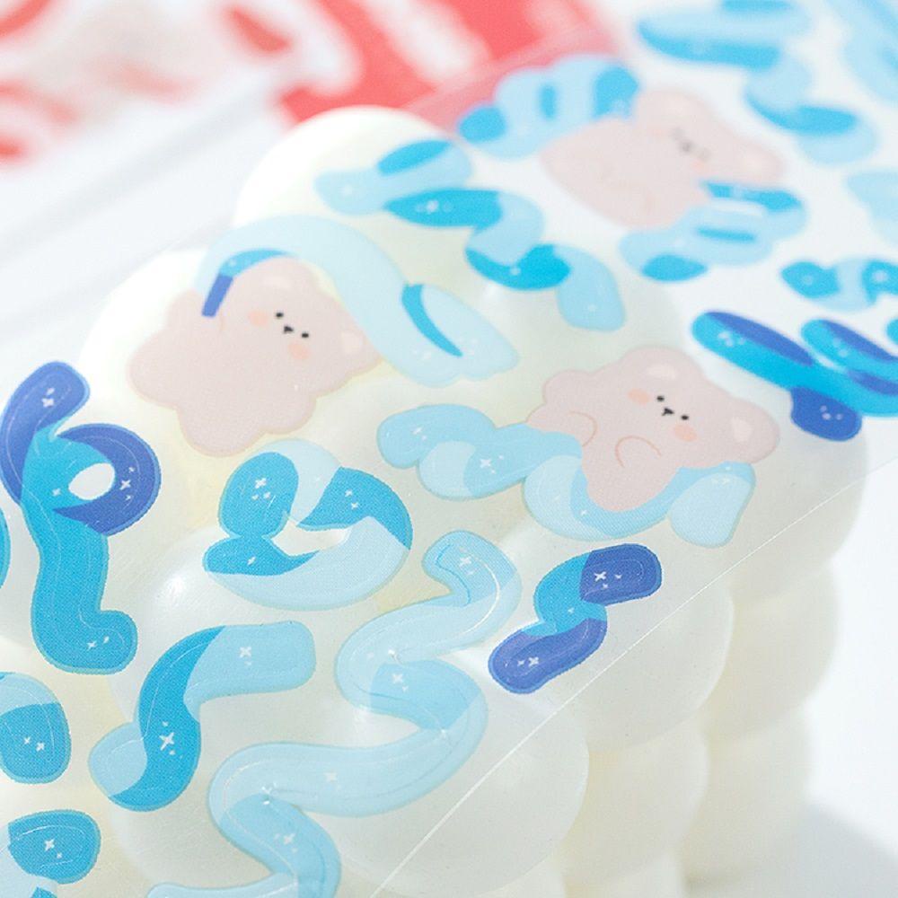 CHOOKEY Bộ 2 Sticker Dán Trang Trí Sổ Tay / Nhật Ký Hình Kẹo Dễ Thương