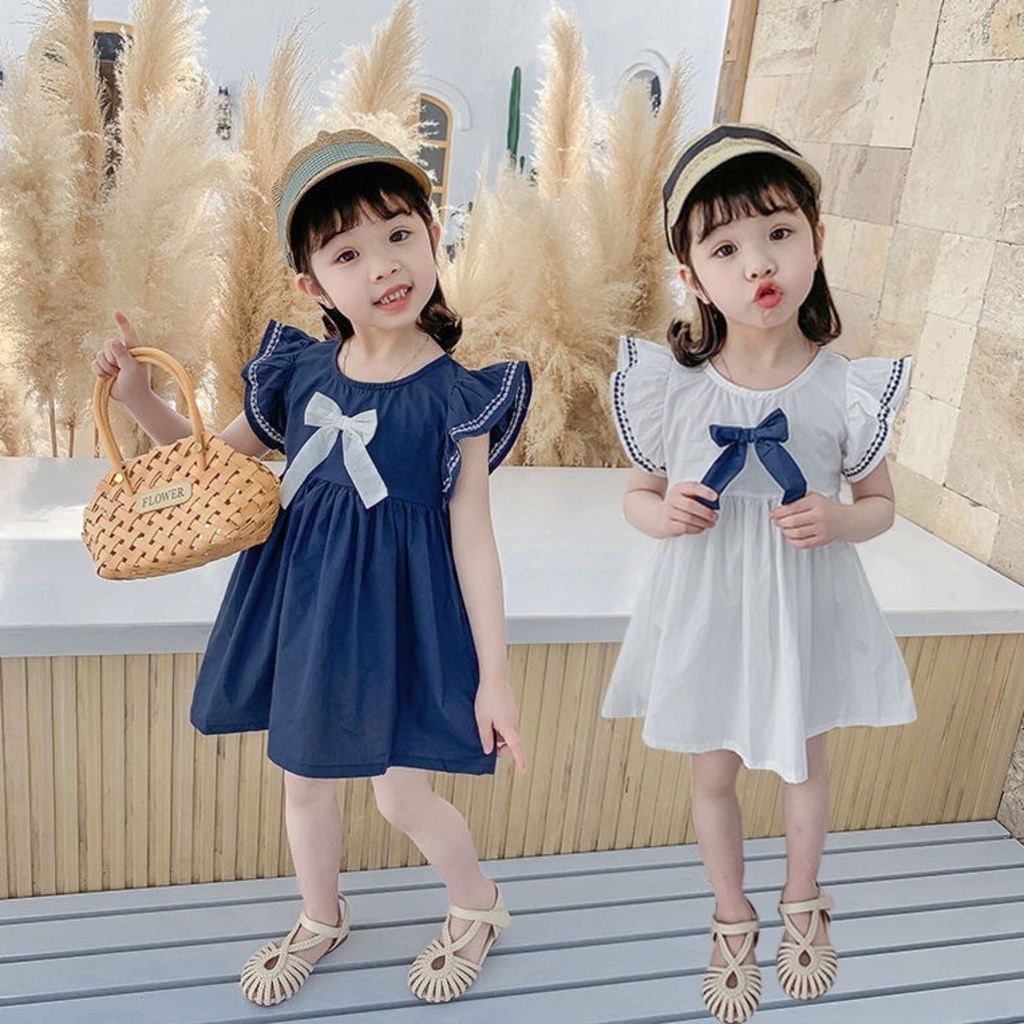 [Kacily]đầm bé gái 0-7years Váy trẻ em gái Váy trẻ em Váy mỏng trẻ em Cô gái váy đầm dự tiệc inport đầm bé gái