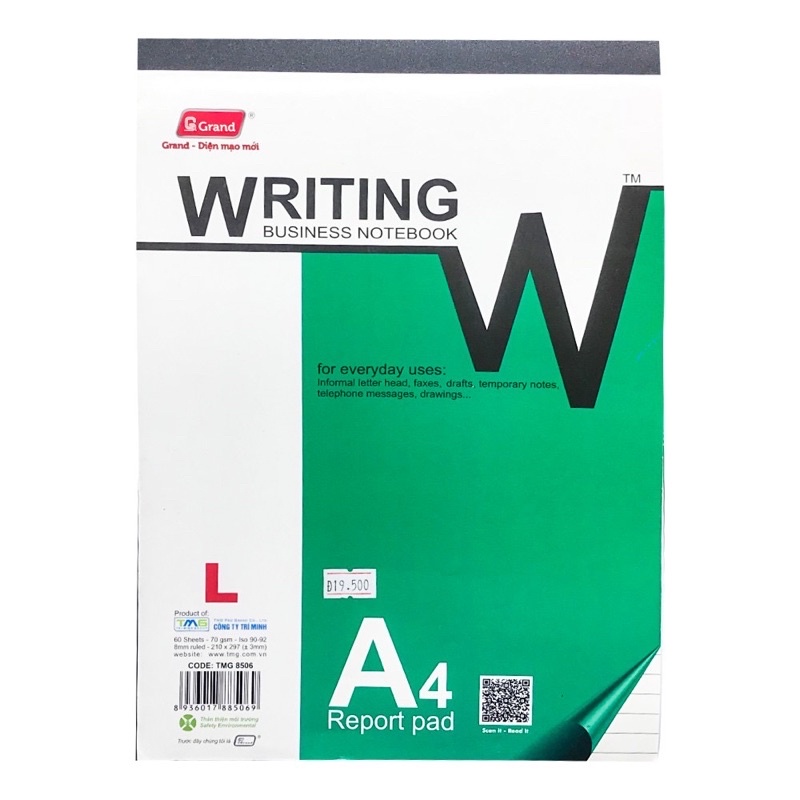 Vở xé sổ xé A4 - 12 tờ / 25 tờ / 60 tờ.