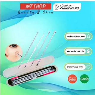 Bộ Nhíp Nặn Mụn Trứng Cá, Mụn Đầu Đen (4 cái)