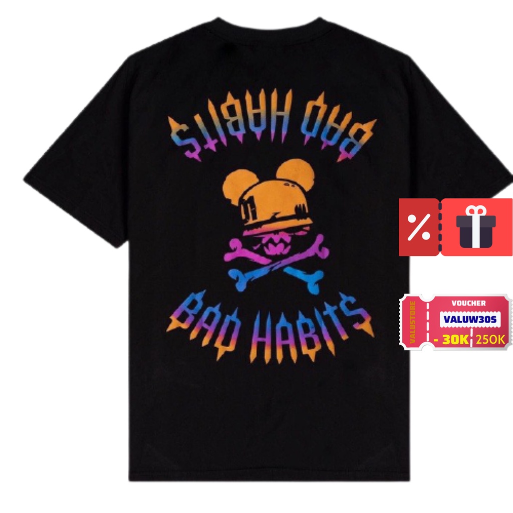 Áo thun họa tiết Thỏ 7 Màu unisex nam nữ form rộng tay lỡ