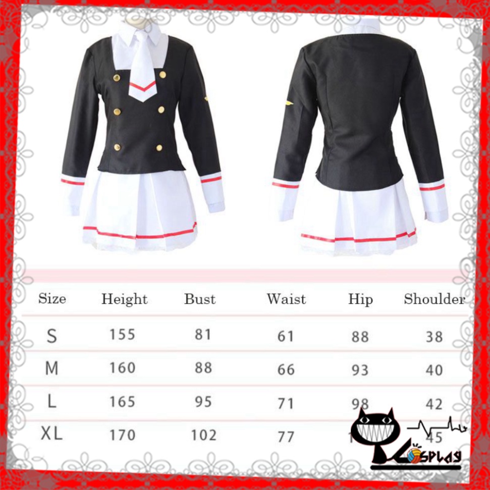 [O] Costume wig Sakura Kinomoto va Tomoyo - Thủ lĩnh thẻ bài - Quần áo hóa trang [Miu Cosplay] | BigBuy360 - bigbuy360.vn