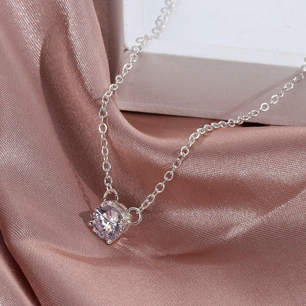 Dây chuyền đính đá Zircon thời trang dành cho nữ