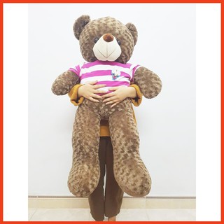 Gấu Bông Teddy Cao Cấp Khổ Vải 1m2 Cao 1m Xám Khói- Best Bear