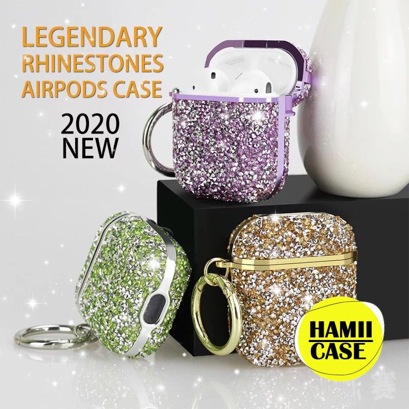 Case Vỏ Bao Airpods Đựng Tai Nghe Airpod 1 2 Pro Kim Tuyến Lấp Lánh Dễ Thương Bằng Silicon Dẻo