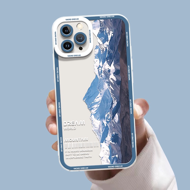 Ốp Điện Thoại TPU Dẻo Trong Suốt Họa Tiết Phong Cảnh Cho IPhone 14 13 Pro 12 11 Pro MAX 6S 7 8 P 14 Plus X XS XR