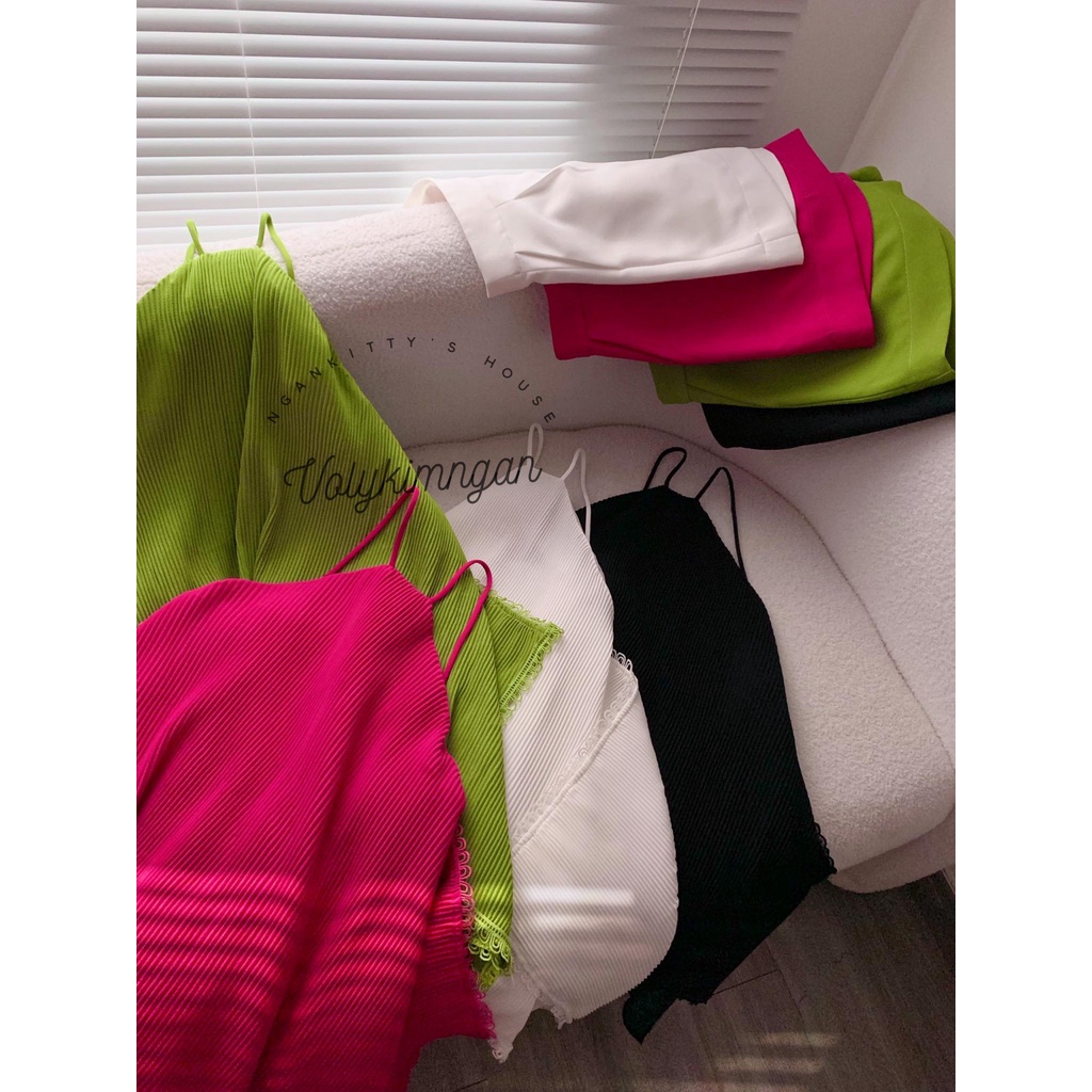 Set yếm dập li ren - short