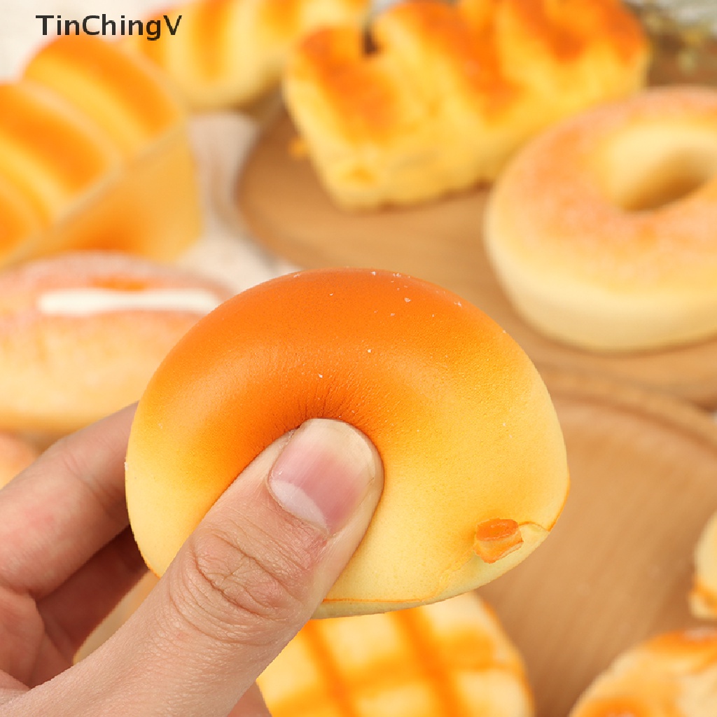 1 Đồ Chơi Bóp Hình Bánh Mì Nướng Bằng PU Giúp Giải Tỏa Căng Thẳng