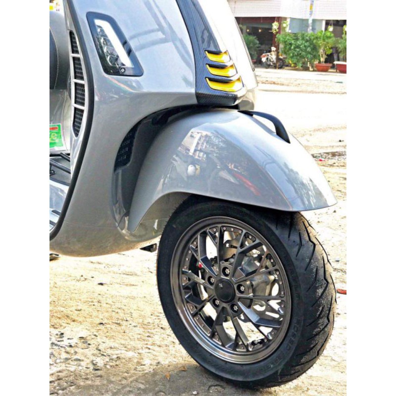 Mào dè nhôm CNC xe Vespa LX / Sprint / Prima / GTS