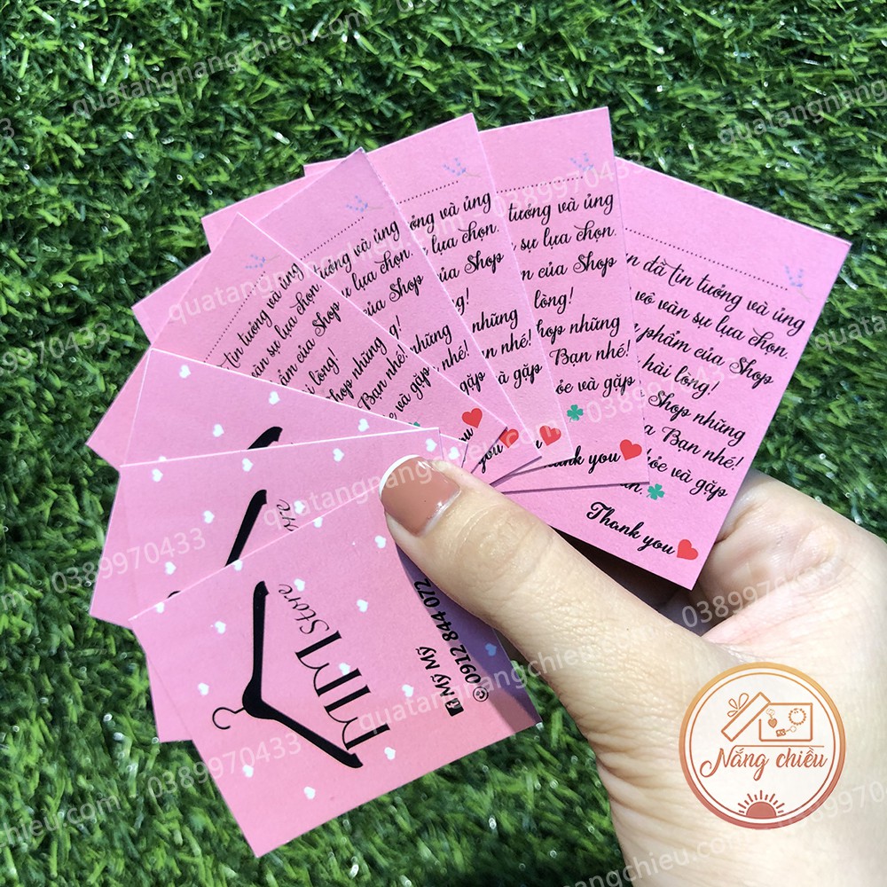 Thiệp cảm ơn khách hàng, danh thiếp, cardv visit, name card in theo yêu cầu của khách hàng, đa dạng mẫu mã cho kháchchọn