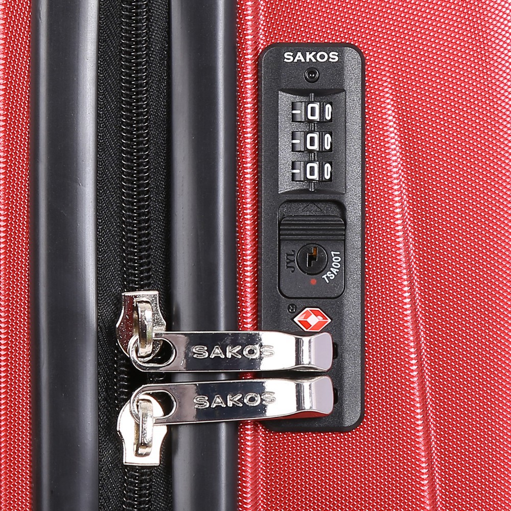 "Sale Sốc"Vali nhựa du lịch SAKOS COSMOS Z22 (Màu đỏ)