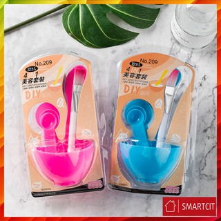 Bộ Bát Trộn Đắp Mặt Nạ 5 Món Kèm Thìa và Cọ Quét T3A1