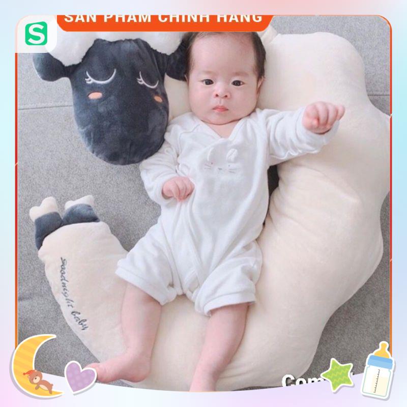 Gối chữ C gối Cừu Good Night Baby 2in1 nội địa Hàn Quốc