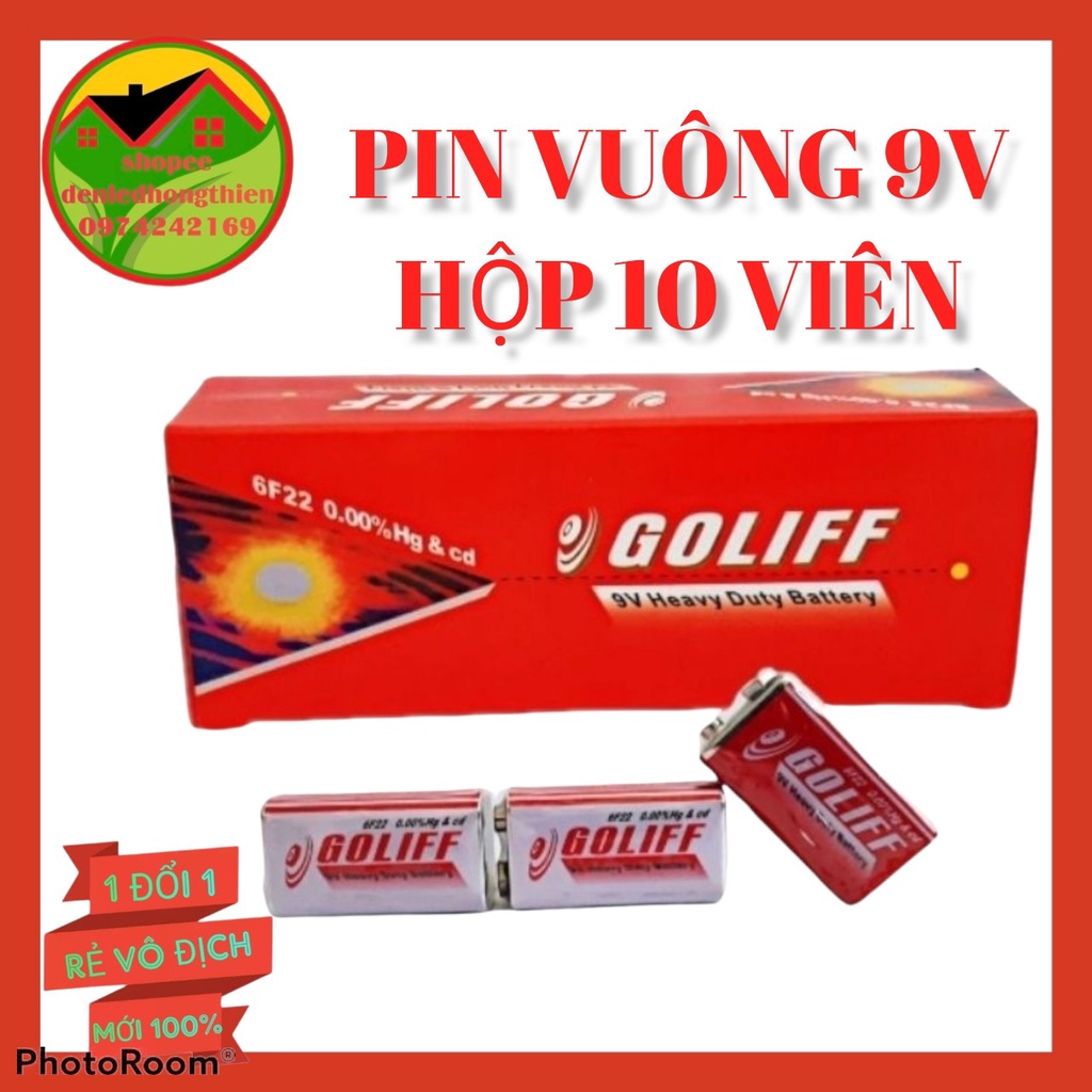 PIN VUÔNG 9V GOLIFF THÔNG DỤNG