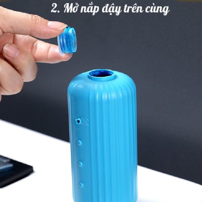 Lọ thả bồn cầu HQ LSM tẩy bồn cầu diệt khuẩn khử mùi cao cấp phiên bản mới nhất 4 hương thơm tự nhiên 180gram