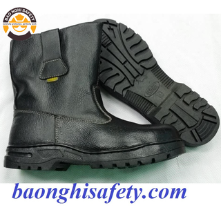 Ủng bảo hộ da thật mũi sắt chống va đập Sobar Vp-2005