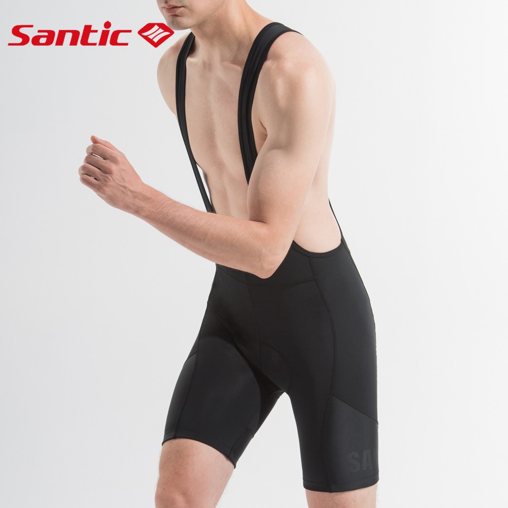 Santic Yếm Đạp Xe Quần Short Ngắn Đi Xe Đạp Mùa Hè Hợp Pháp Cho Nam S-4XL Quần Short Yếm Đạp Xe Đạp Leo Núi Thể Thao Ngoài Trời Có Đệm 4D K7MC033