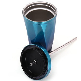 Hl779 hdt ly giữ nhiệt thái lan 500ml + ống hút inox bình nước cách nhiệt