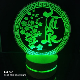 Đèn Ngủ 3D Led Phúc Lộc Thọ