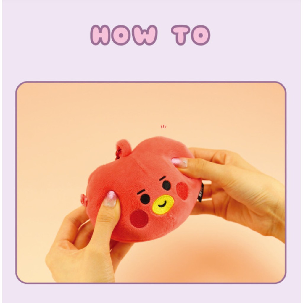 VÍ ĐỰNG ĐỒNG XU, ĐỒ CÁ NHÂN, LÀM MÓC KHÓA BT21 COIN CASE