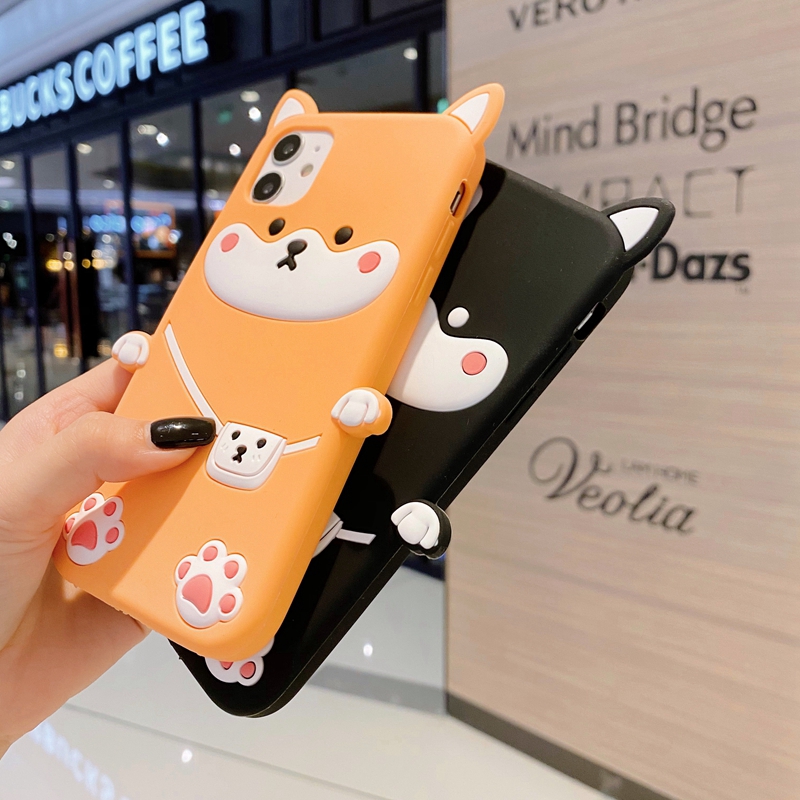 Ốp Điện Thoại Silicon Mềm Hình Shiba 3d Cho Iphone 11 / 12 Pro Max Mini 12pro Se 2020 X Xs Max Xr 6 6s 7 8 Plus