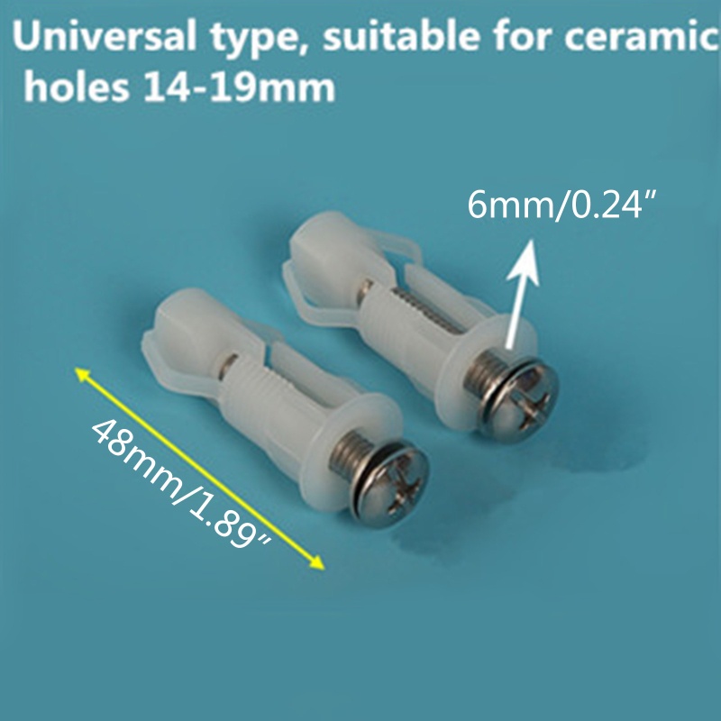 1 Cặp Ốc Vít Cao Su Gắn Bồn Cầu Chuyên Dụng