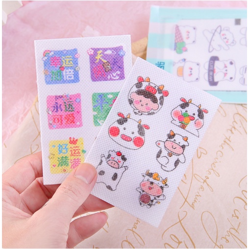 Set 12 Miếng Dán Chống Muỗi Bò Sữa - Sticker Tinh Dầu Đuổi Muỗi Hoạt Hình Hàn Quốc Dễ Thương Duashop