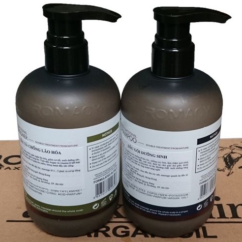 Dầu gội dưỡng sinh, dầu xả chống lão hóa Romacy Astaxanthin 500ml