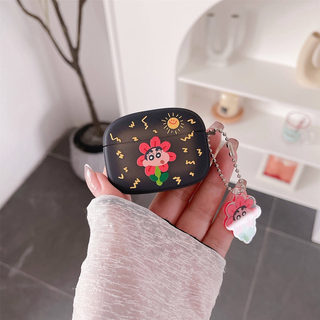 Vỏ Bảo Vệ Hộp Sạc Tai Nghe AirPods3 Gen 2021 3 Hình Oval / Hoa Hướng Dương / Cậu Bé Bút Chì Shin-Chan