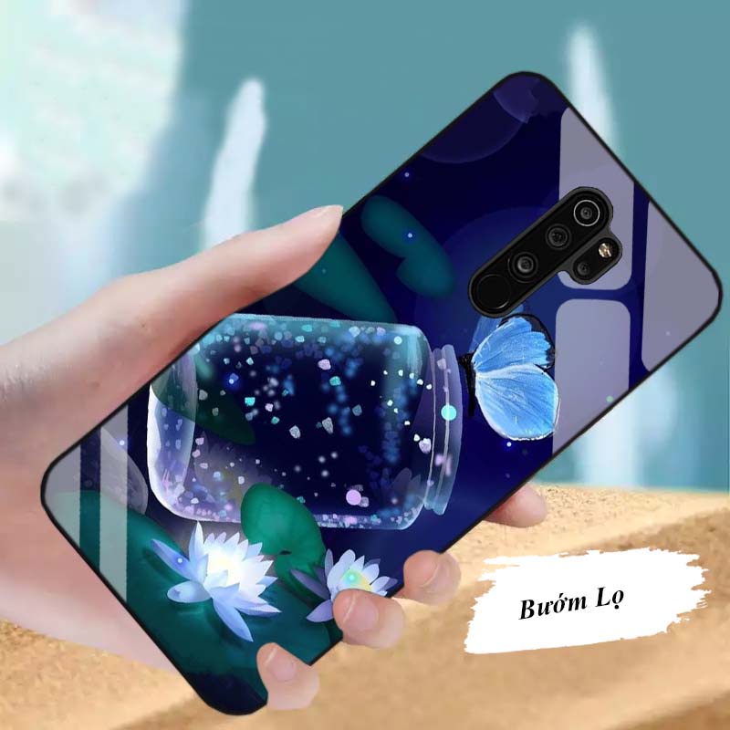 Ốp XIAOMI Redmi 9, Note 8 Pro Lưng Kính Cường Lực Cao Cấp Mới Nhất