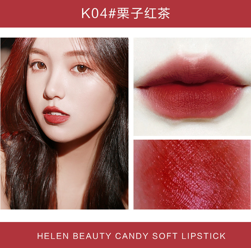 Son thỏi nhung lì HLLR mềm mịn không khô môi lâu trôi giá rẻ học sinh vỏ hồng trong dễ thương | BigBuy360 - bigbuy360.vn