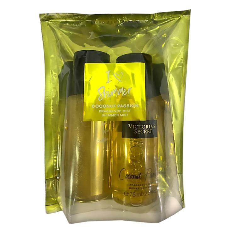 Set 2 Xịt Thơm Nước Hoa Victoria’s Secret I Love Shimmer Mini Fragrance Mist Gift 75ml