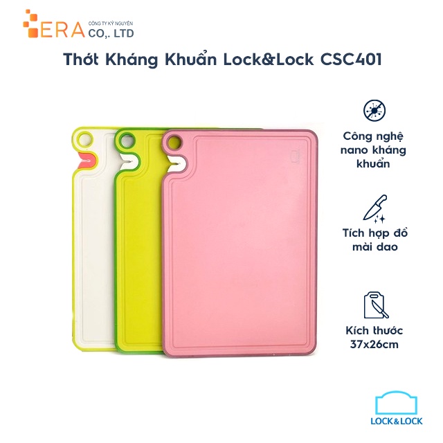 Thớt Kháng Khuẩn Lock&amp;Lock Có Chức Năng Mài Lock&amp;Lock CSC401