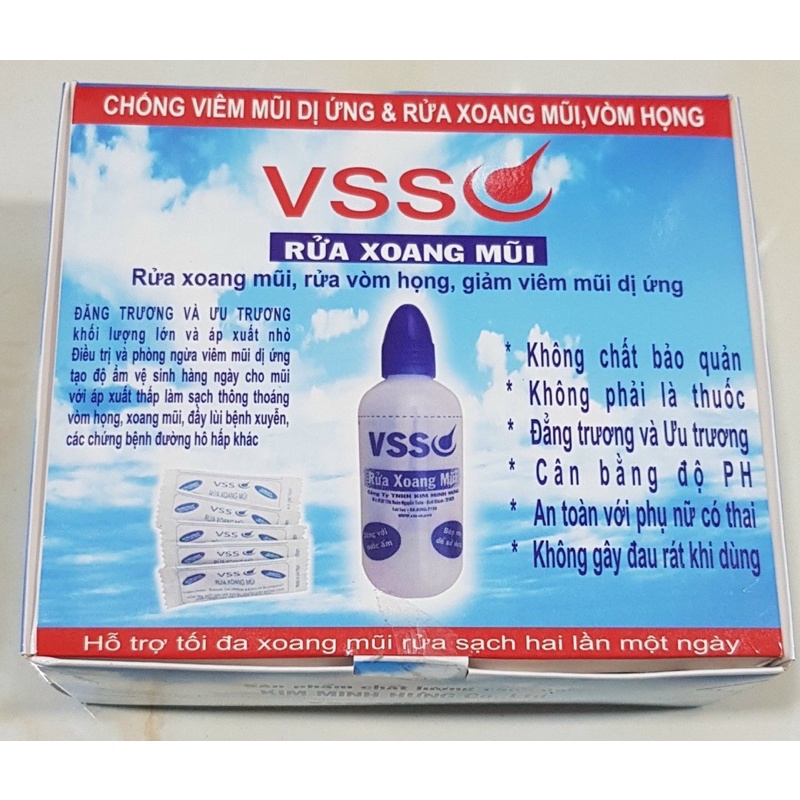 Muối xúc miệng VSS bảo vệ sức khỏe, Rửa xoang mũi VSS