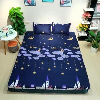 Sỉ Bộ Chăn Hè Ga Gối Kèm Vỏ Gối Ôm set 5 món Sally Mẫu SAO STAR