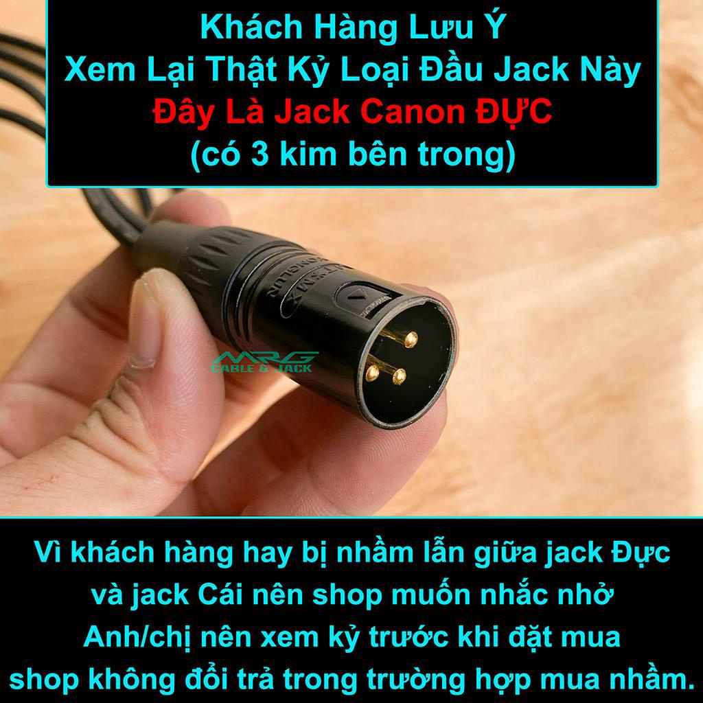 Dây 2 Đầu 6 Ly Ra 1 Đầu Canon Đực, dài 0.5met và 1met, giá 1 dây.