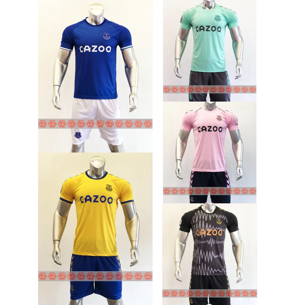 Quần áo bóng đá EVERTON tổng hợp thun mềm mịn co dãn tốt