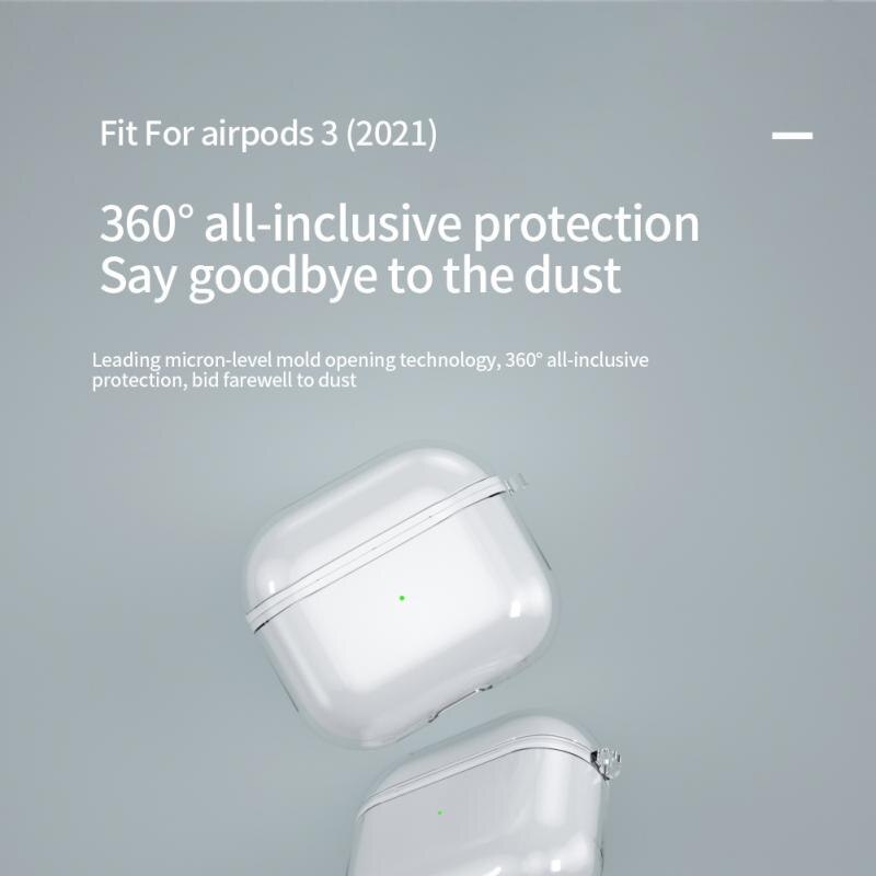 Vỏ bảo vệ hộp sạc tai nghe cứng cáp cho  Airpods 3 Pro 2/1